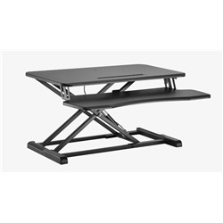 ERGOVIDA EDT-S28.1 SIT STAND Desktop Riser Workstation 800 X 400mm Black